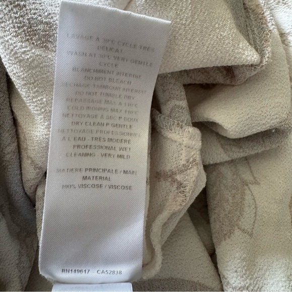 See by Chloe Cream Paisley Print Midi Dress size 38/ Medium - Picture 12 of 13